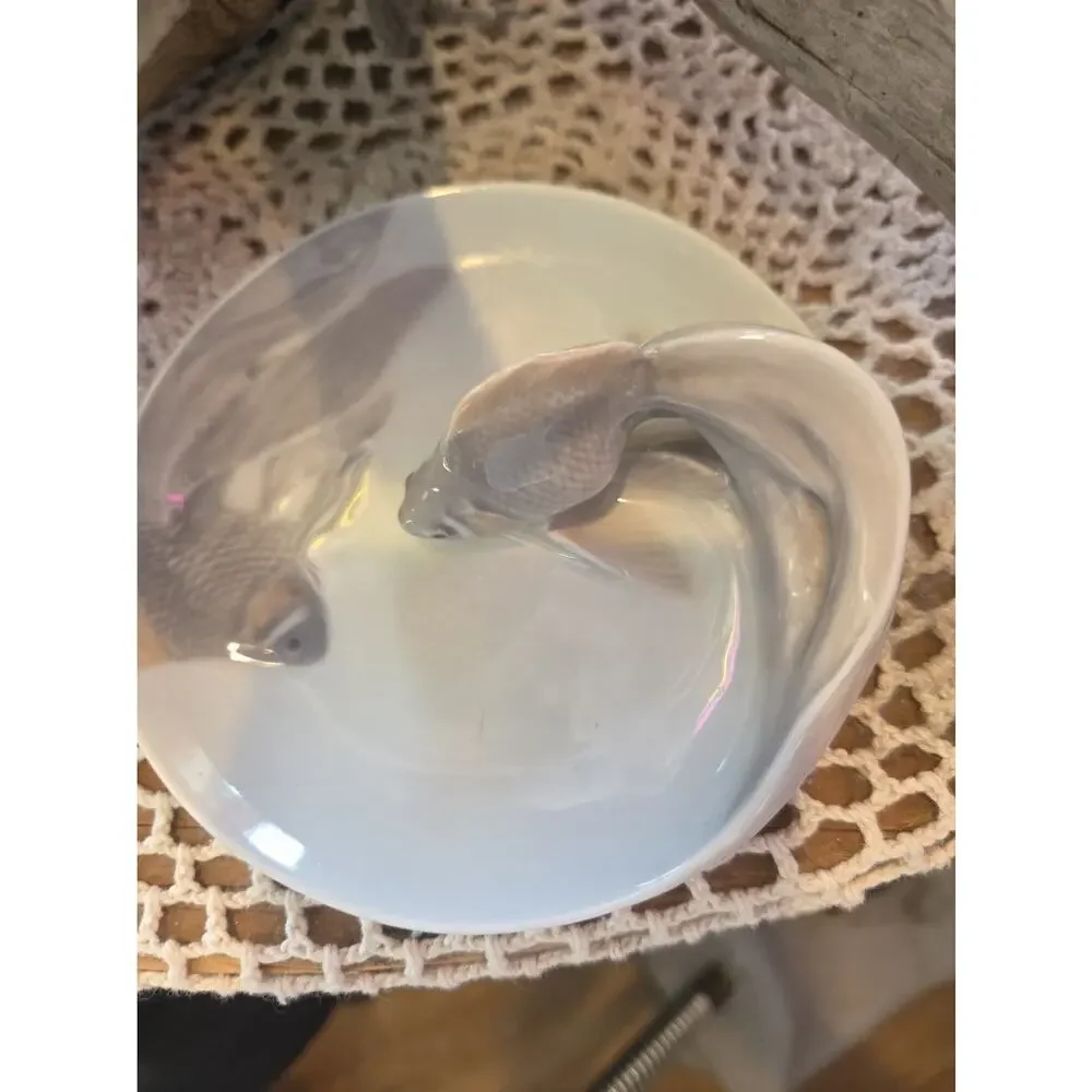 70's ~ Royal Copenhagen ~ Art Nouveau 4.75” Fish Bowl #931 ~ Amazing & Perfect!!
